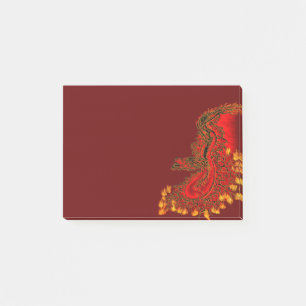 China Dragon red and gold design Post-it Notes