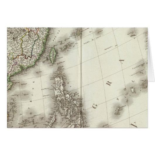 China Engraved Map Cards (Front Horizontal)