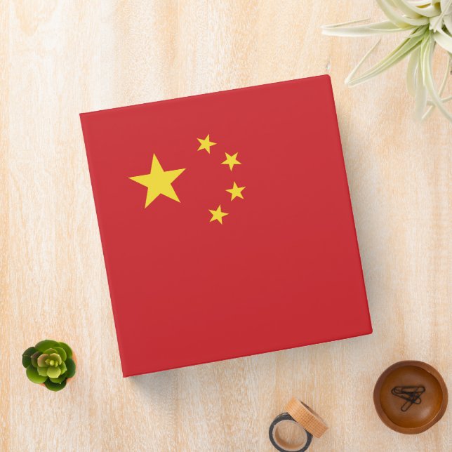 China flag 3 ring binder (In Situ)