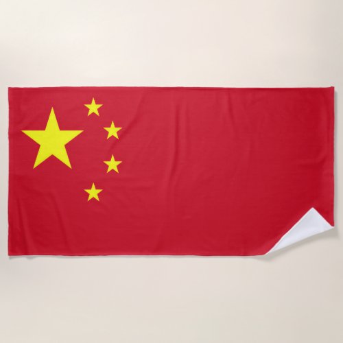 China flag beach towel