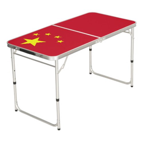 China flag beer pong table
