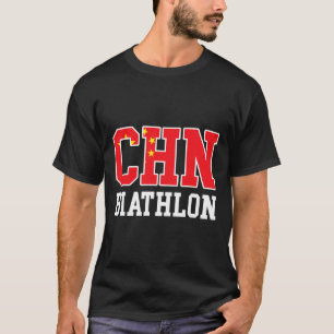 China Flag Biathlonist - Chinese Chn Biathlon T-Shirt