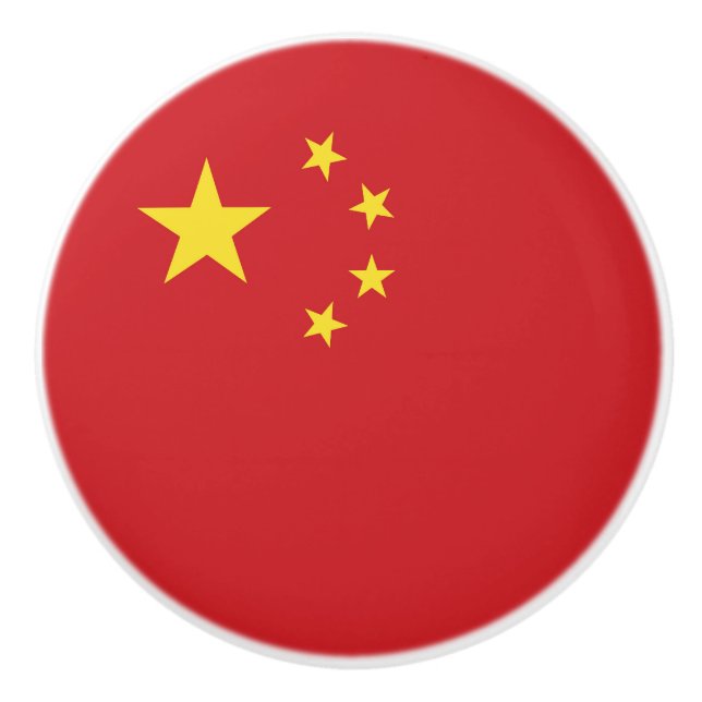 China flag ceramic knob (Front)