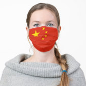 China Flag Cloth Face Mask (Worn)