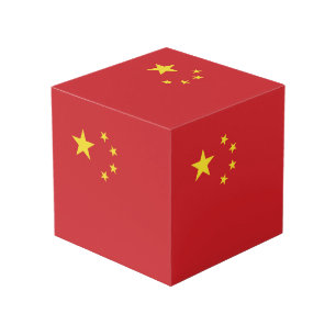 China flag cube