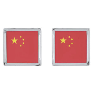 China flag cufflinks