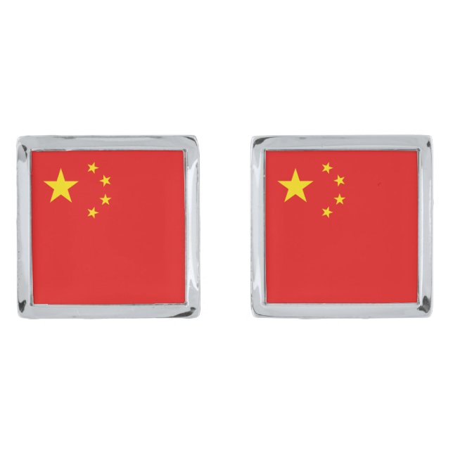 China Flag Cufflinks (Front)