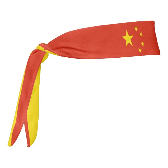 China Flag Elegant Patriotic Tie Headband (Rotate 270)