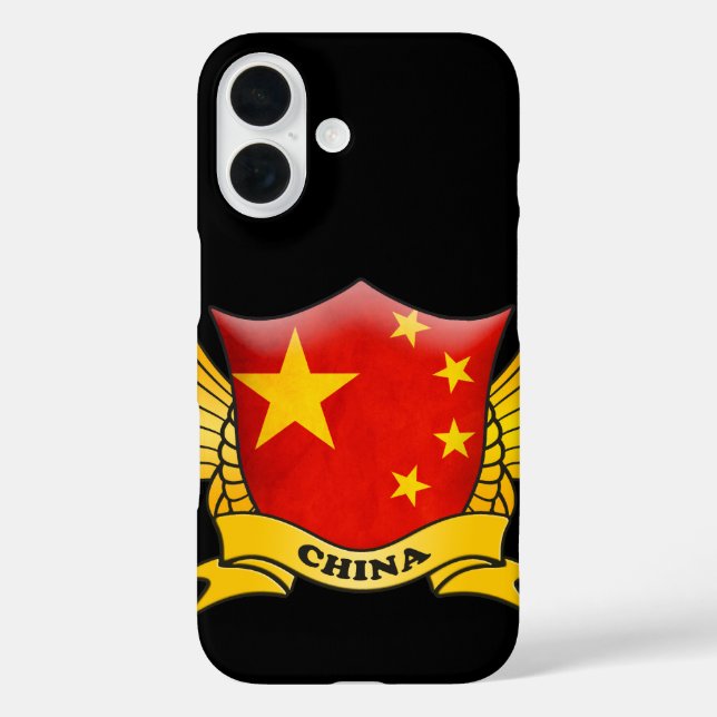 China Flag Emblem Case-Mate iPhone Case (Back)