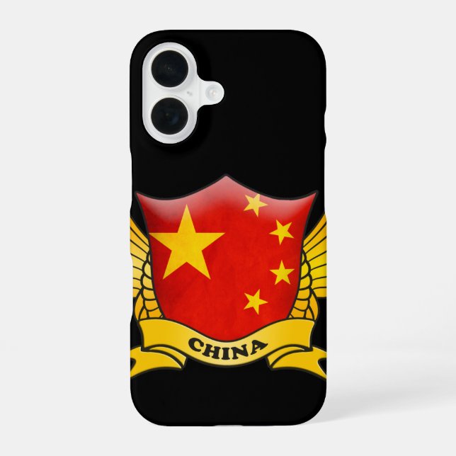China Flag Emblem Iphone Case (Back)