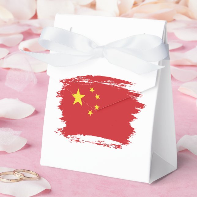China flag favor boxes (Wedding)