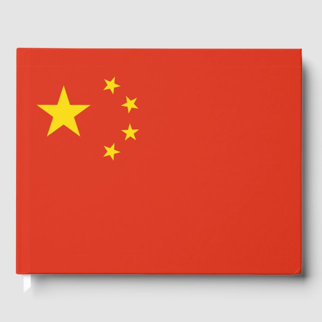 China flag Guest Book (Front)