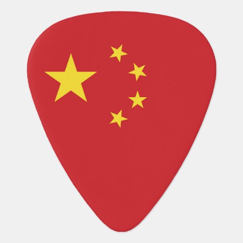China flag guitar pick