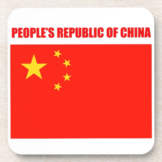 China Flag High Quality Beverage Coaster (Front)