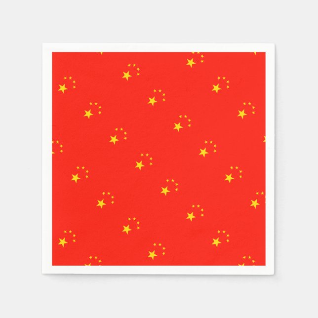 China Flag - High Quality Napkins (Front)