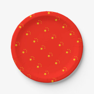 China Flag - High Quality Paper Plates