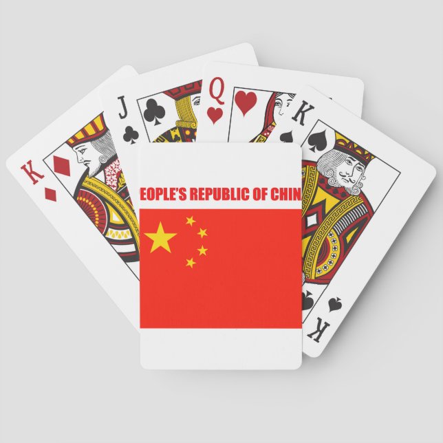China Flag High Quality Poker Cards (Back)