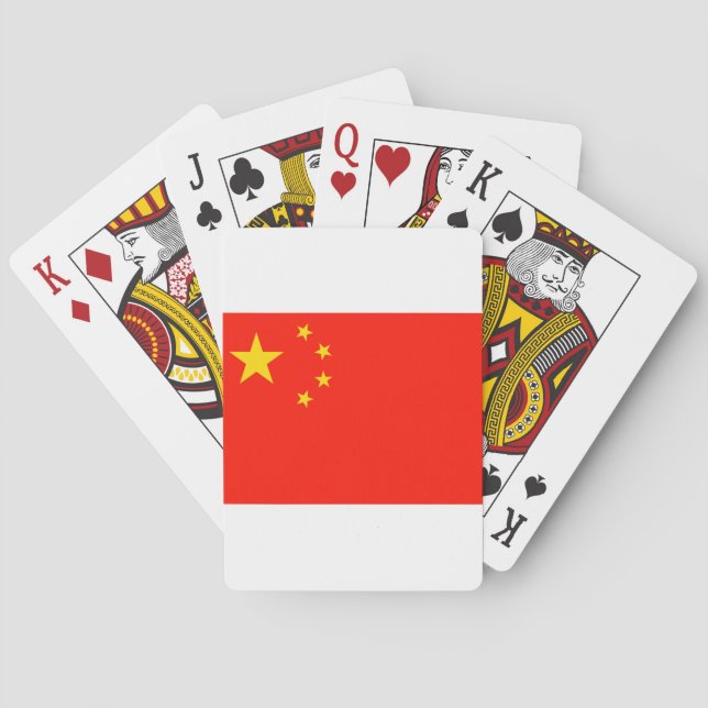 China Flag - High Quality Poker Cards (Back)
