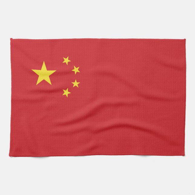 China flag kitchen towel (Horizontal)