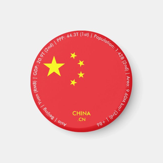 China Flag Magnet (Front)