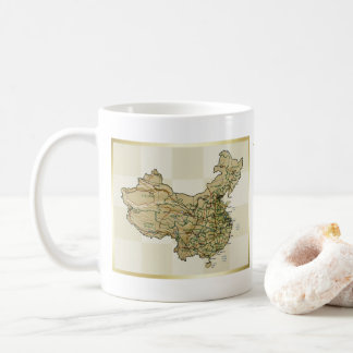 China Flag + Map Mug