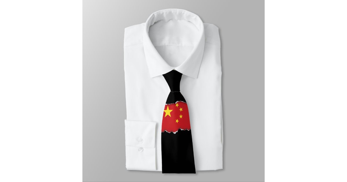 China Flag Neck Tie | Zazzle