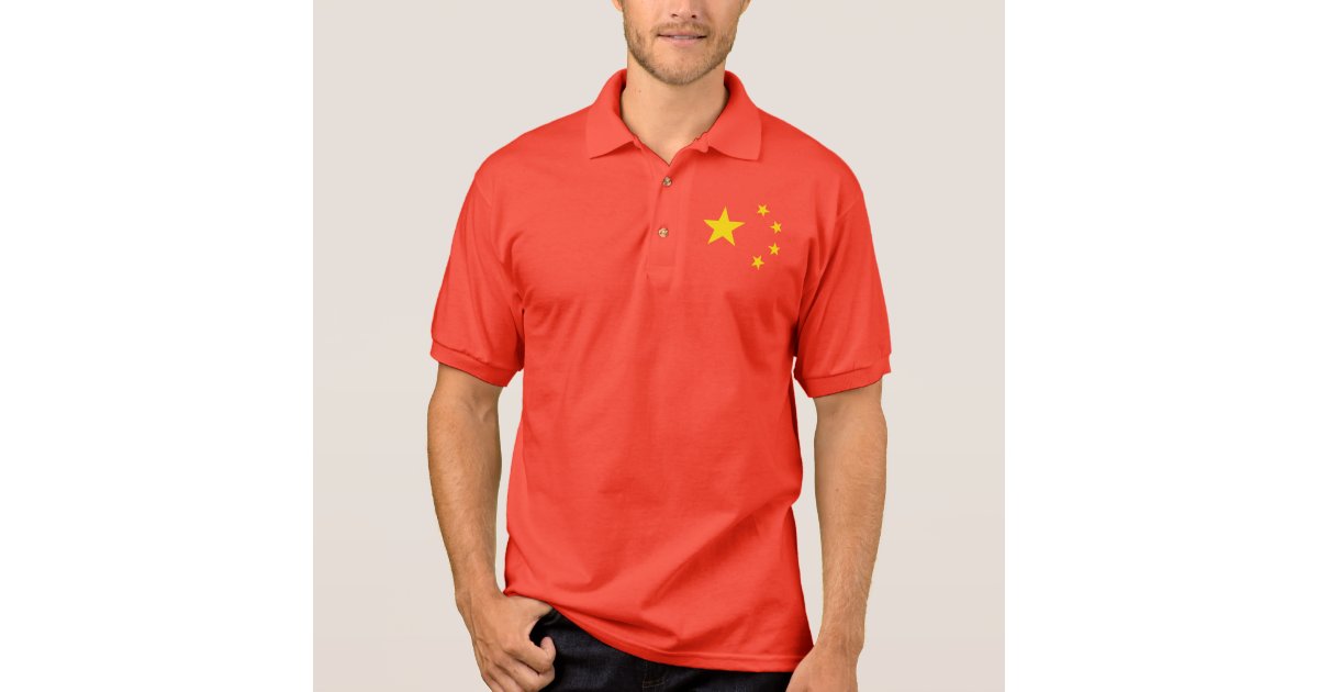 Klæbrig ødemark rester China Flag Polo Shirt | Zazzle