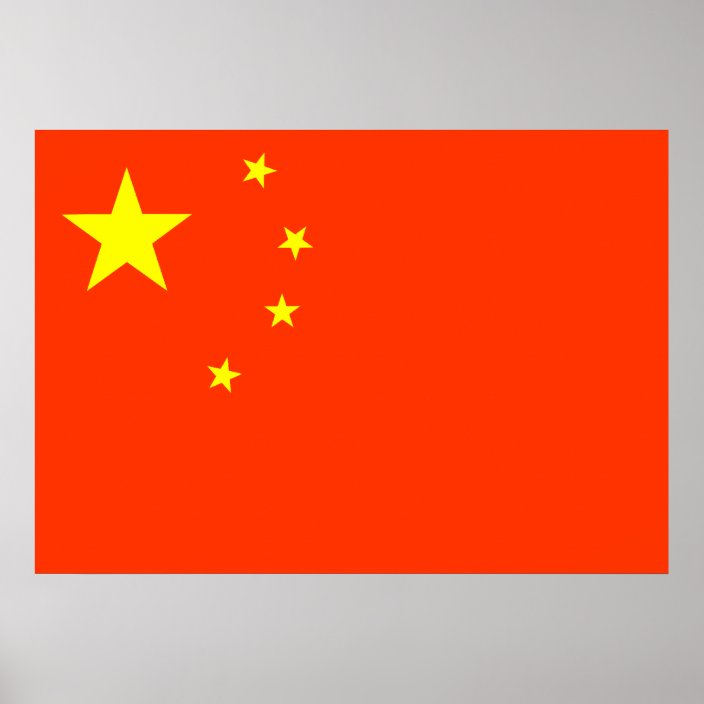 China Flag Poster