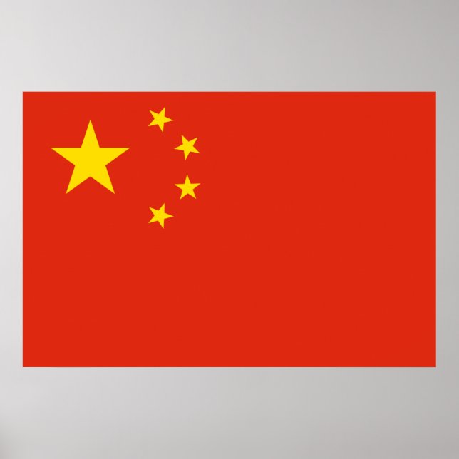 China flag Print Value Poster Paper Matte (Front)