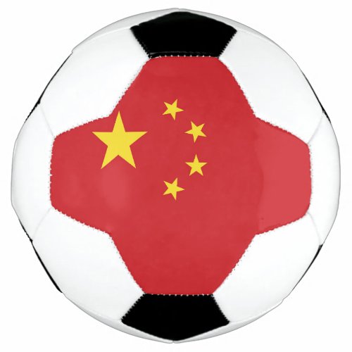 China flag soccer ball