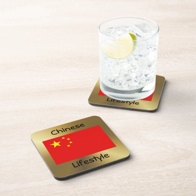 China Flag+Text Coaster (Right Side)