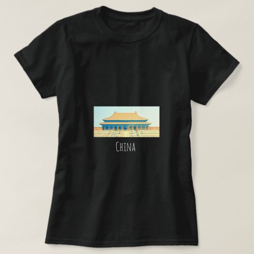 China Forbidden City vintage travel T_Shirt