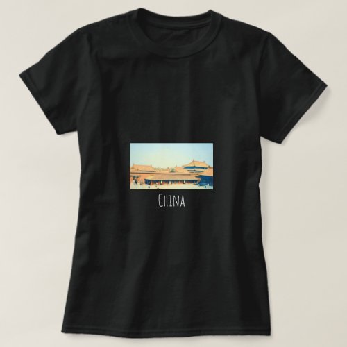 China Forbidden City vintage travel T_Shirt