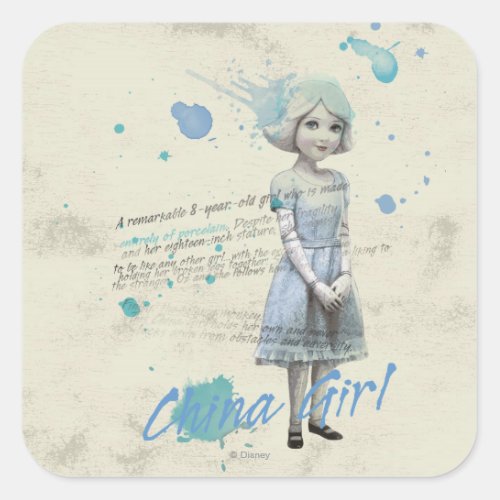 China Girl 2 Square Sticker