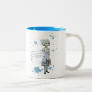 China Girl 2 Two-Tone Coffee Mug