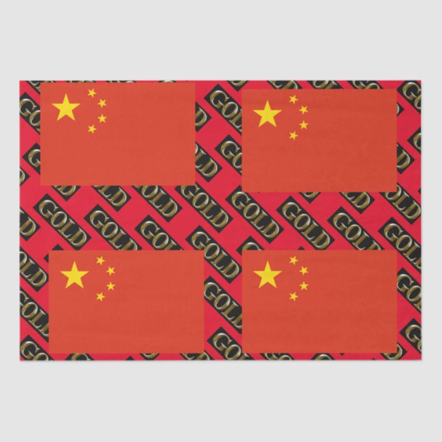 CHINA    GOLD   TISSUE PAPER (Front)