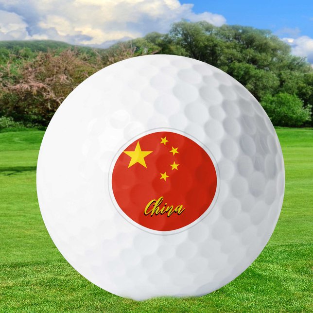 China Golf Balls, Chinese Flag Golfers / Patriots Balls (Creator Uploaded)