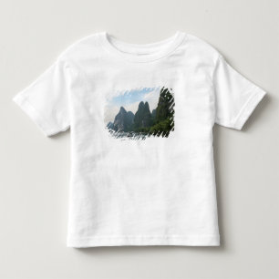 China, Guilin, Li River, River boats line the Toddler T-shirt