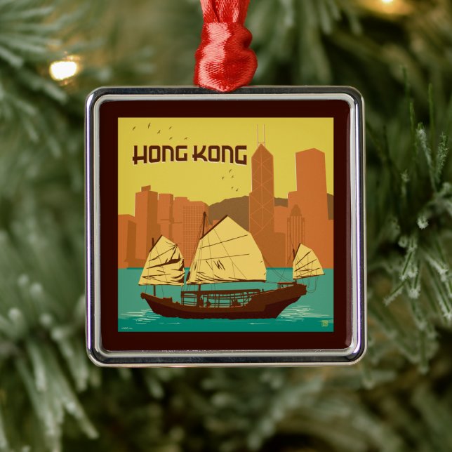 China | Hong Kong Metal Ornament (Tree)