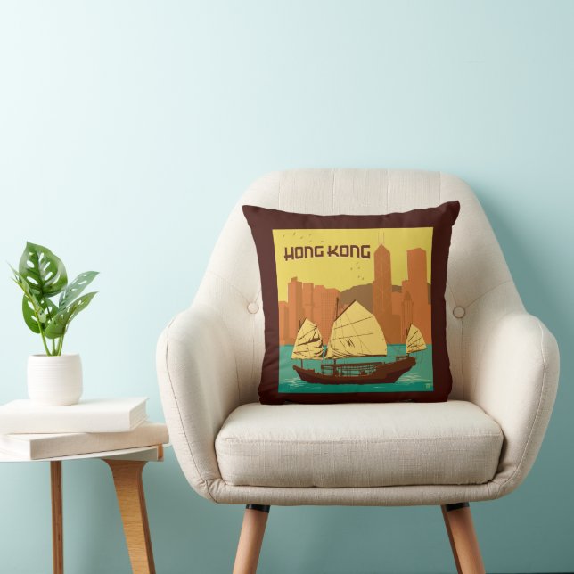 China | Hong Kong Throw Pillow (Chair)