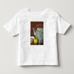 China, Hong Kong. Traditional Chinese teapot & 2 Toddler T-shirt