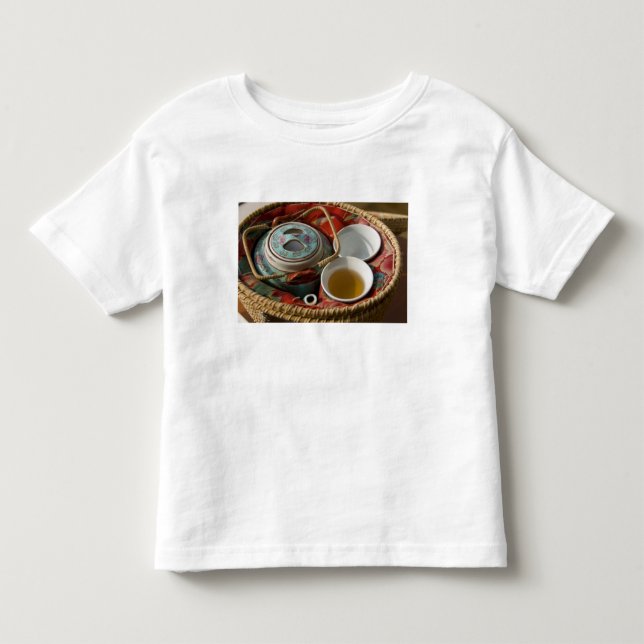 China, Hong Kong. Traditional Chinese teapot & 3 Toddler T-shirt (Front)
