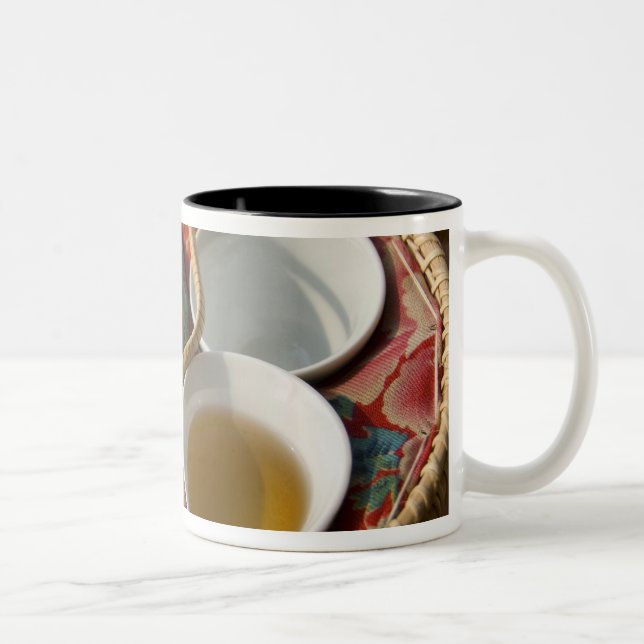 China, Hong Kong. Traditional Chinese teapot & 3 Two-Tone Coffee Mug (Right)