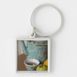China, Hong Kong. Traditional Chinese teapot & Keychain