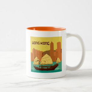 China Hong Kong Two-Tone Coffee Mug