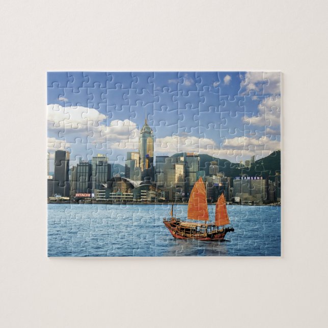 China; Hong Kong; Victoria Harbour; Harbor; A Jigsaw Puzzle (Horizontal)