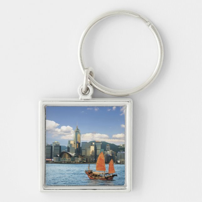 China; Hong Kong; Victoria Harbour; Harbor; A Keychain (Front)