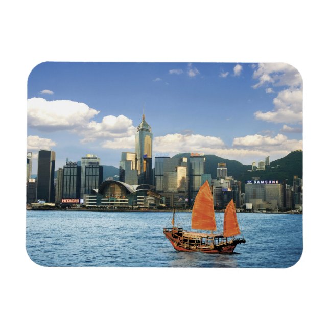 China; Hong Kong; Victoria Harbour; Harbor; A Magnet (Horizontal)