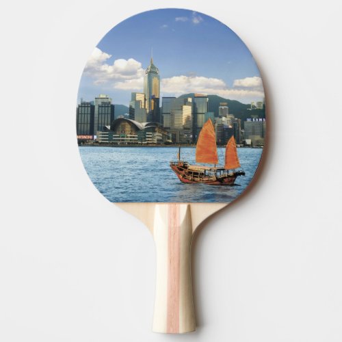 China Hong Kong Victoria Harbour Harbor A Ping Pong Paddle