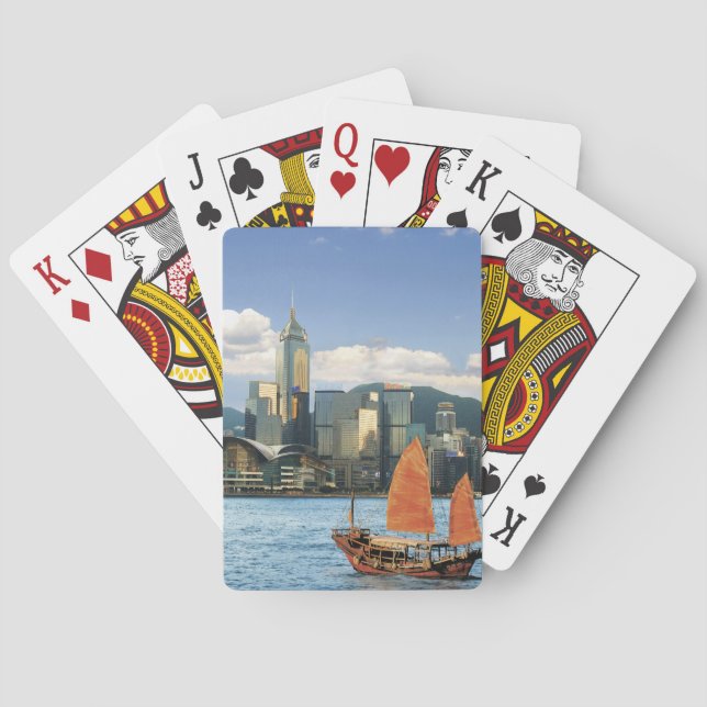 China; Hong Kong; Victoria Harbour; Harbor; A Poker Cards (Back)
